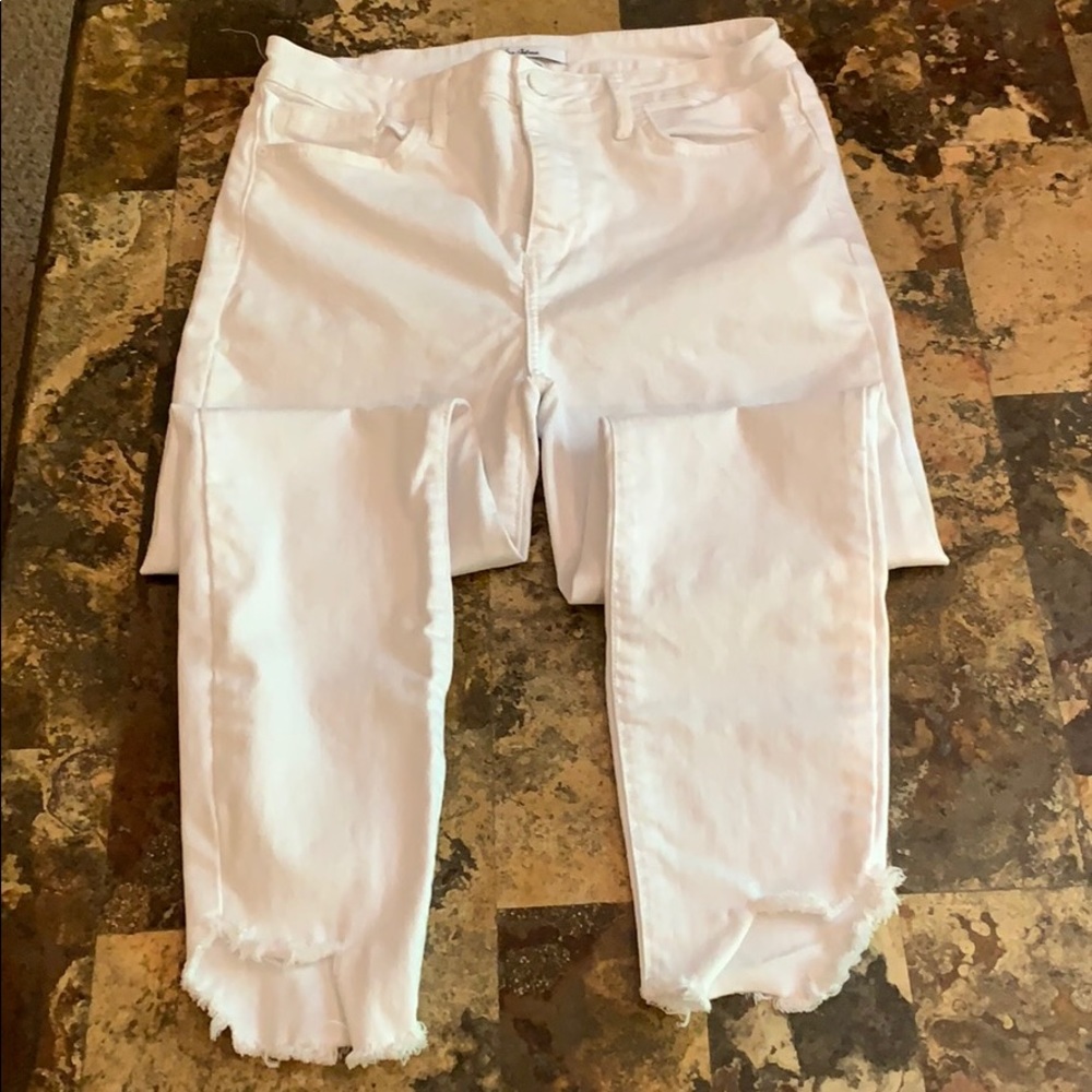 High rise Sam Edelman white jeans